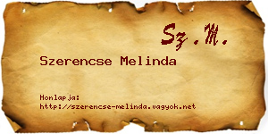 Szerencse Melinda névjegykártya